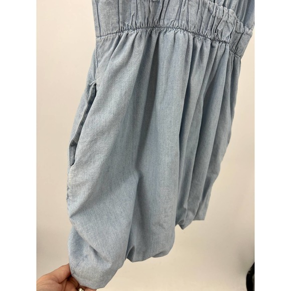 J. Crew Denim Mini Dress Blue Women's Size XS 100% Cotton - Picture 6 of 6